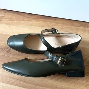 Feversole Olive Mary Jane Square Toe Very Low Heel